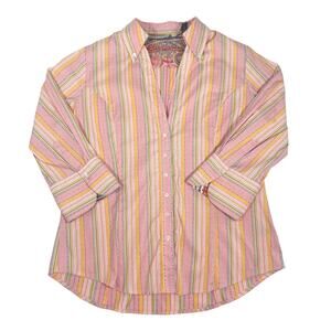 Robert Graham Womens Large Cotton Button Up Shirt